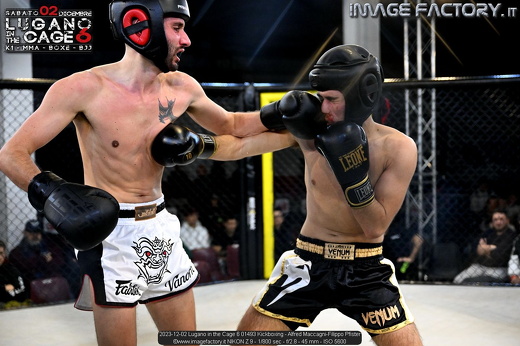 2023-12-02 Lugano in the Cage 6 01493 Kickboxing - Alfred Maccagni-Filippo Pfister